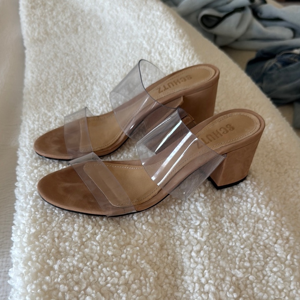 SCHUTZ Women's Tan VICTORIE Sandal 5.5 - Picture 2 of 9